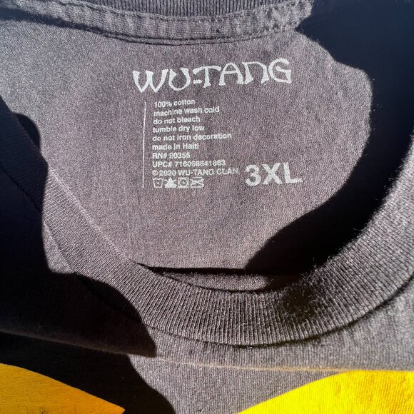 Wu-Tang Clan Black t-shirt With Yellow Logo Size 3XL - Picture 5 of 7
